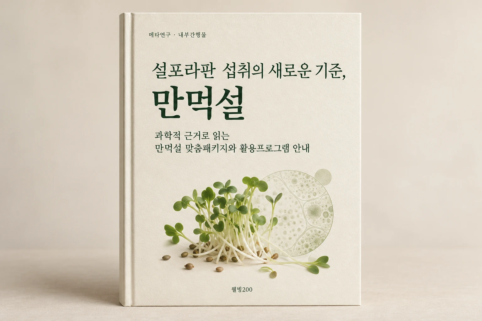 『설포라판 섭취의 새로운 기준, 만먹설』 책 표지